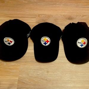 3 Pittsburgh Steelers Baseball Hats
